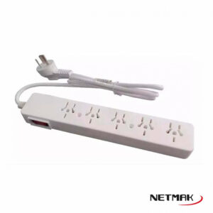 ZAPATILLA ELECT. NETMAK 1.5 MT,5 TOMAS C/TECLA