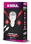 CARGADOR DE AUTO SOUL DUAL FAST CHARGE IPHONE