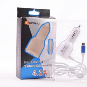 CARGADOR DE AUTO KOSMO 4.2 MICRO