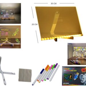 PIZARRA LED 7 MARCADORES 20X30 CM