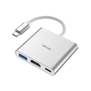 ADAPTADOR TIPO C 3 EN 1 NETMAK TYPE