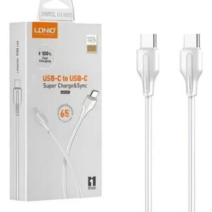 CABLE LDNIO LC121 65W FAST USB-C A USB-C