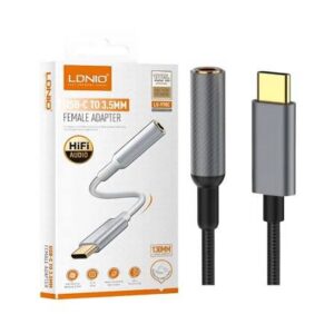 ADAPTADOR DE AUDIO LDNIO LSY90C 3.5MM A C