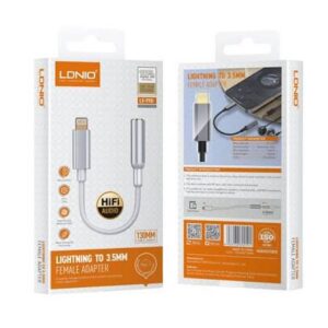 ADAPTADOR DE AUDIO LDNIO LSY90I 3.5MM A IPH
