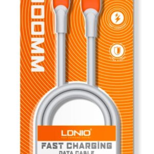 CABLE LDNIO LS601 FAST CHARG DATA 30W USB A USB-C