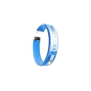 PULSERA DE GOMA ARGENTINA 6CM DIAMETRO
